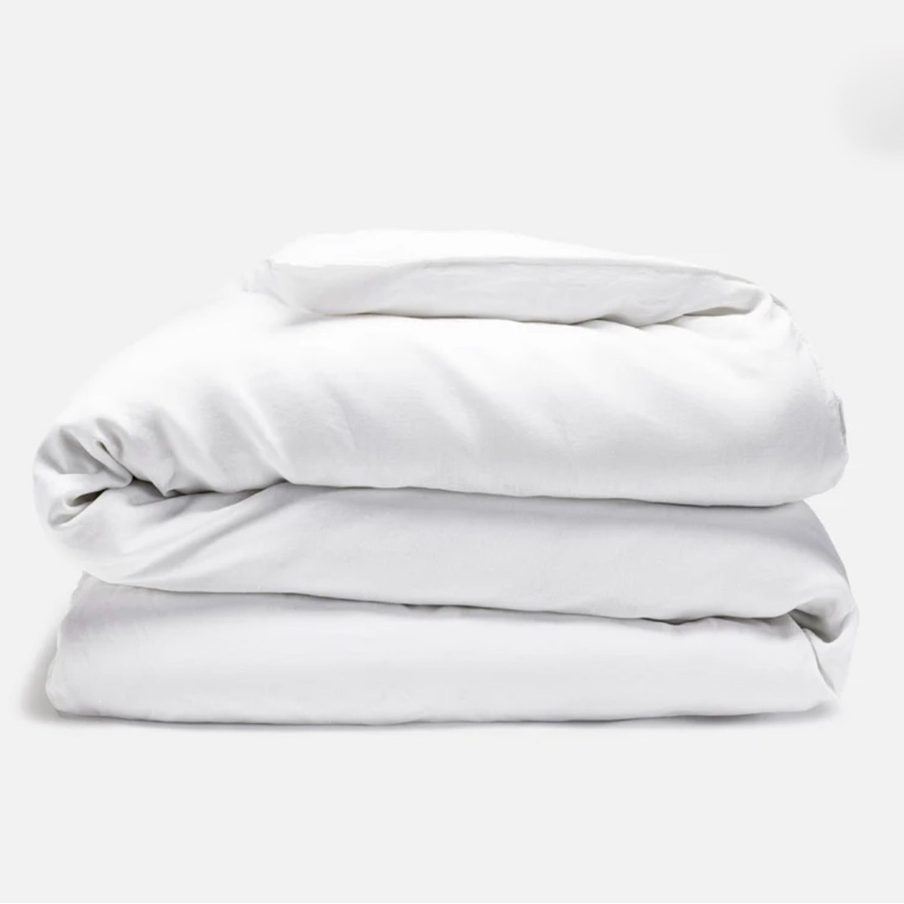 Brooklinen Linen White Duvet Cover Queen